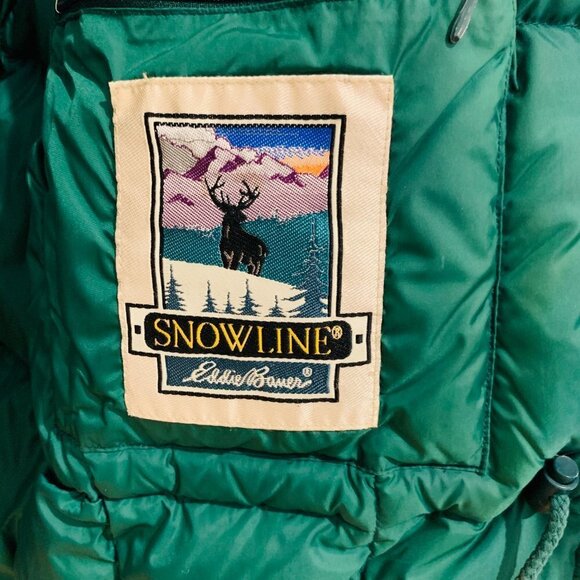 VINTAGE Eddie Bauer Jacket Men Large Green Main Wardens Parka Coat Goose Down - Picture 7 of 14